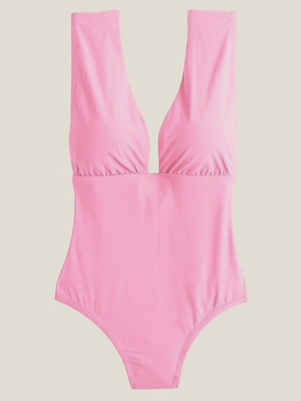 J. Crew Plunge One Piece Swimsuit in Pink - Sz 10